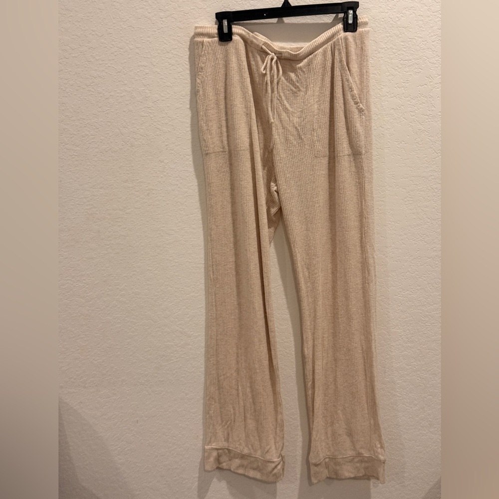 Auden Lightweight Cream Lounge Pants